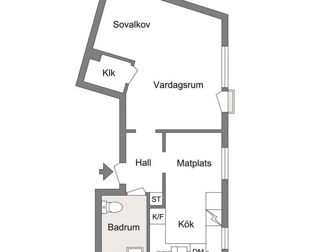 Planritning för Rösgången 21