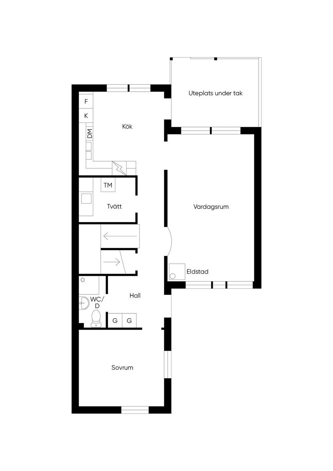Planritning för Hägergatan 29