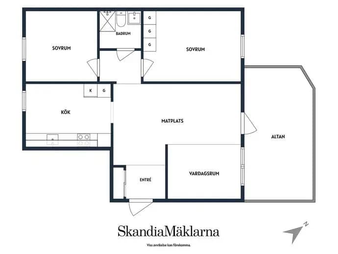 Planritning för Storgatan 4