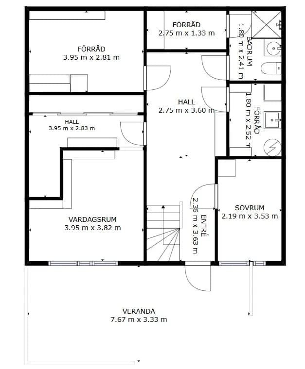 Floor plan for Murkelvägen 226