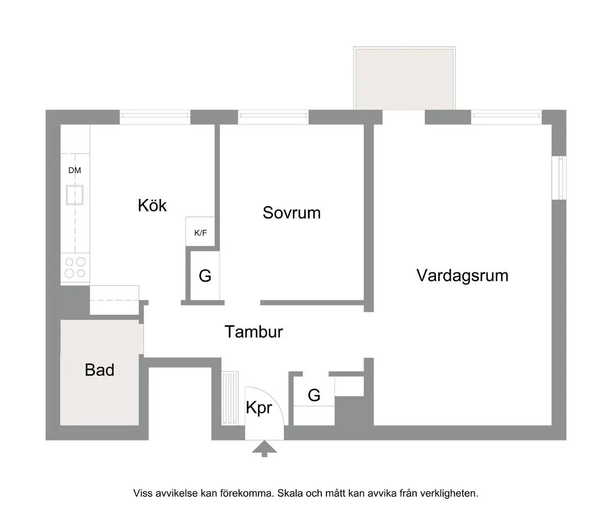 Floor plan for Köpenhamnsvägen 47B