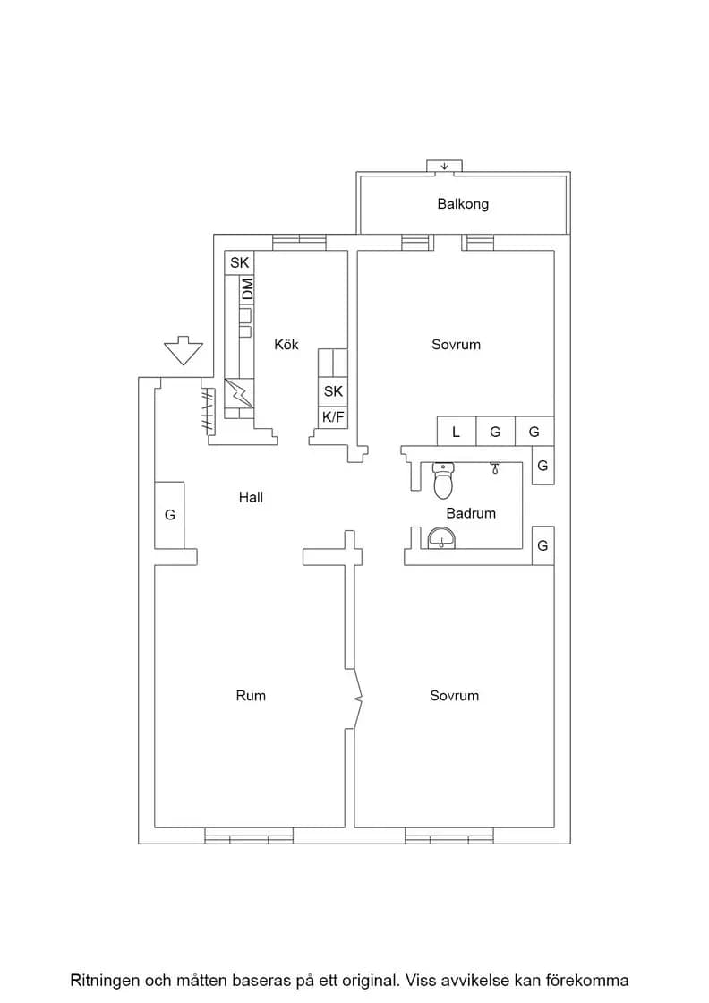 Floor plan for Södra Esplanaden 27