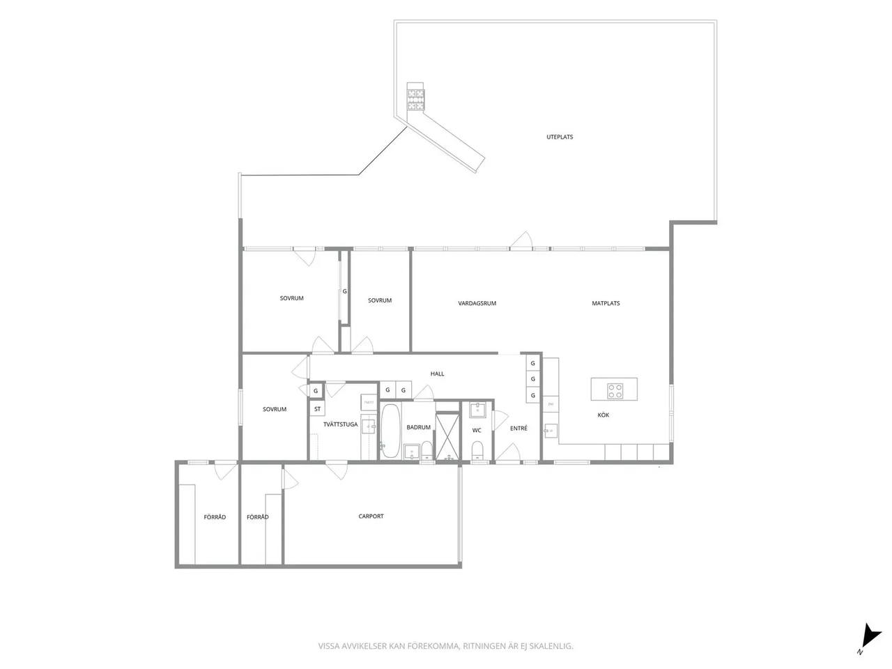 Floor plan for Päronvägen 19