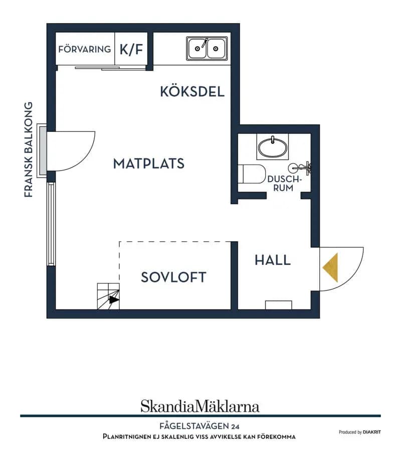 Floor plan for Fågelstavägen 24