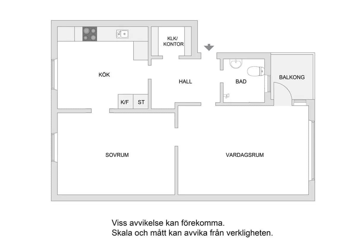Planritning för Härjedalsgatan 5