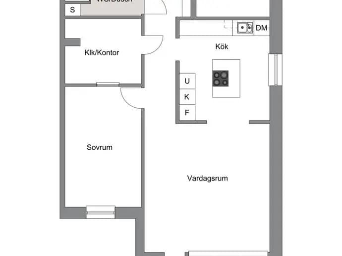 Floor plan for Verkmästaregatan 13