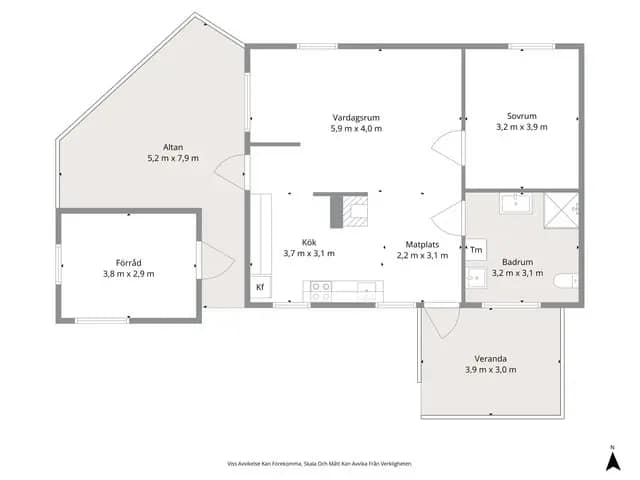 Floor plan for Kavlanda 310