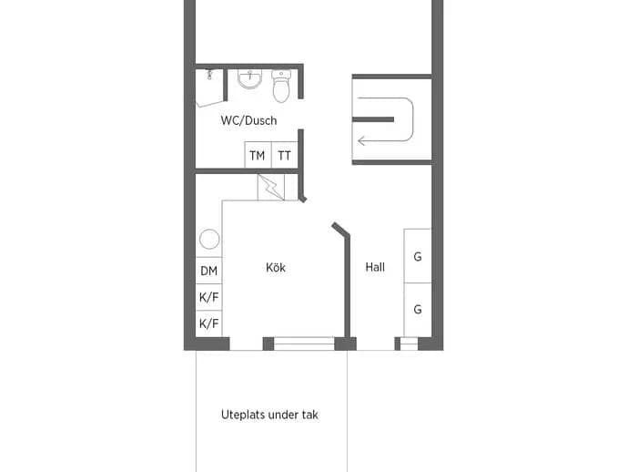 Planritning för MÖRBYGÅRDEN 65