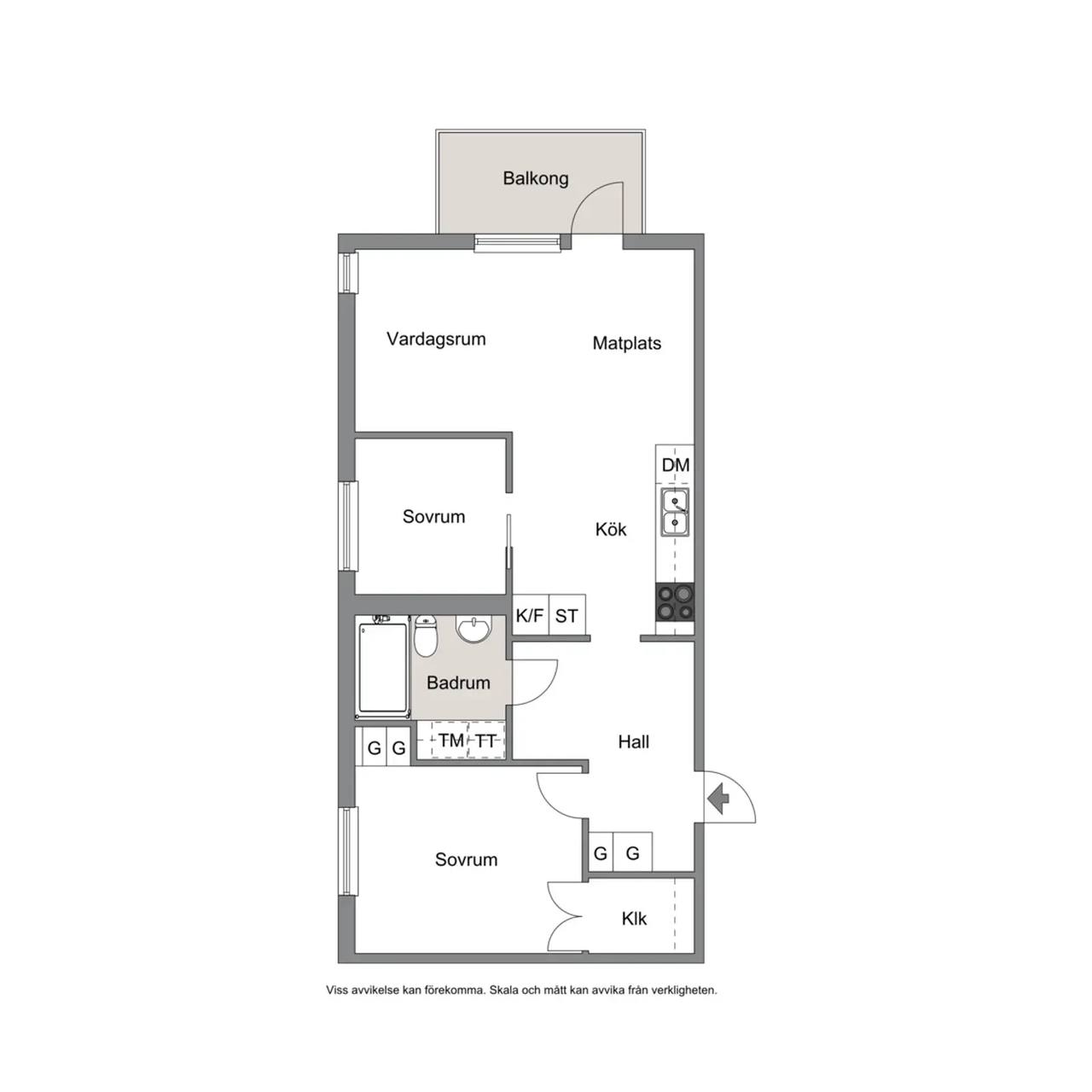 Floor plan for Lobeliavägen 3