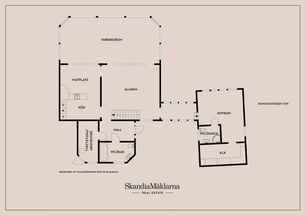 Floor plan for Bomstadsvägen 709