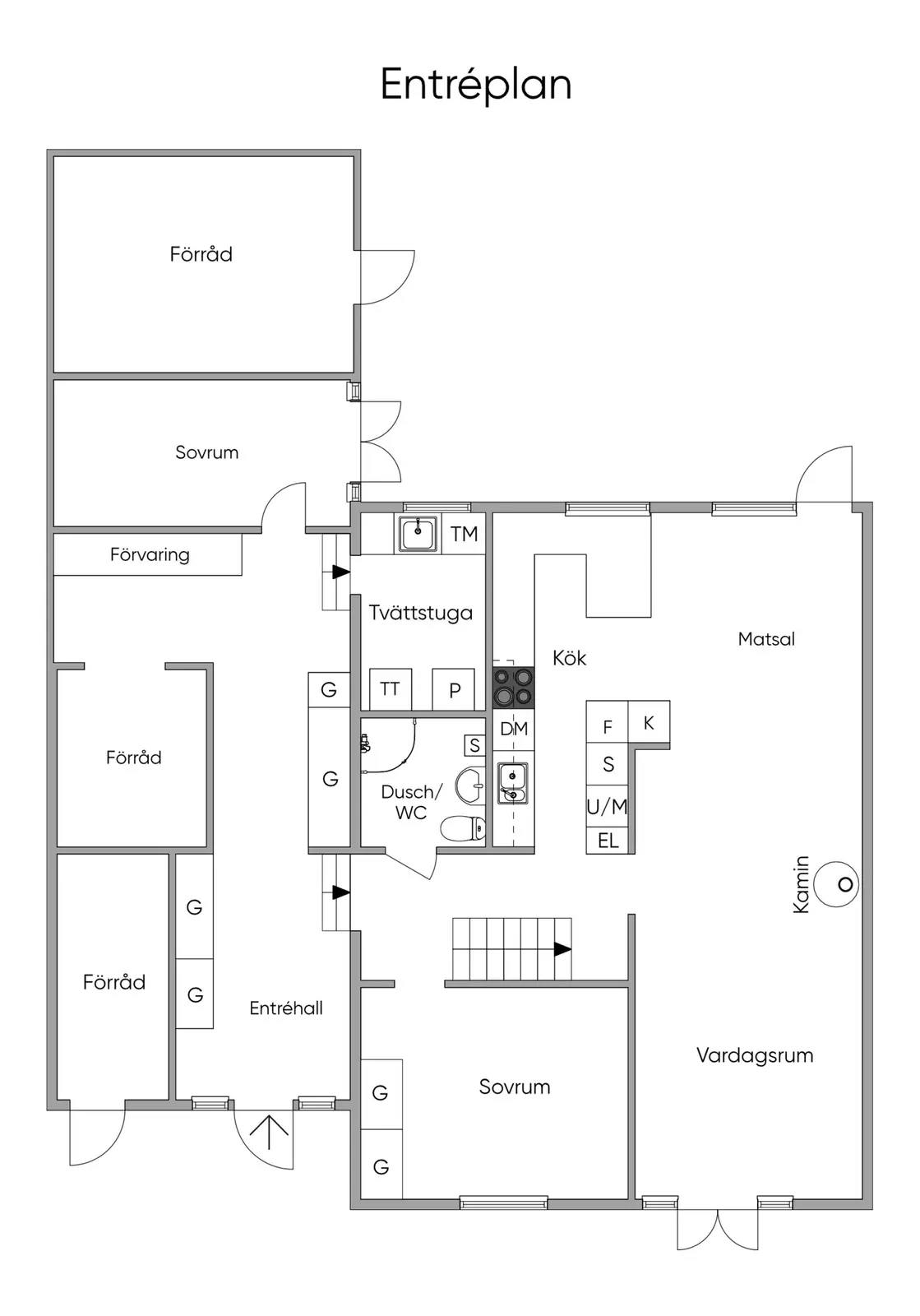 Floor plan for Träkvista bygata 23