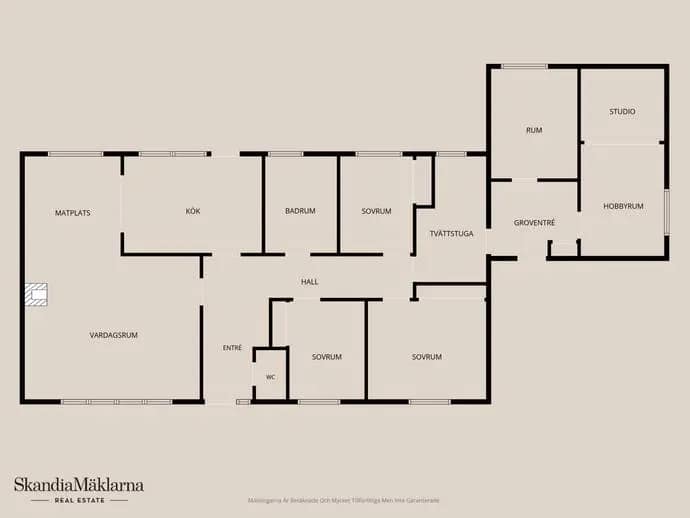 Planritning för Växlarevägen 25