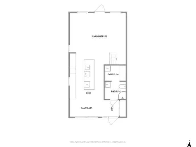 Planritning för Petersbergsstigen 3A