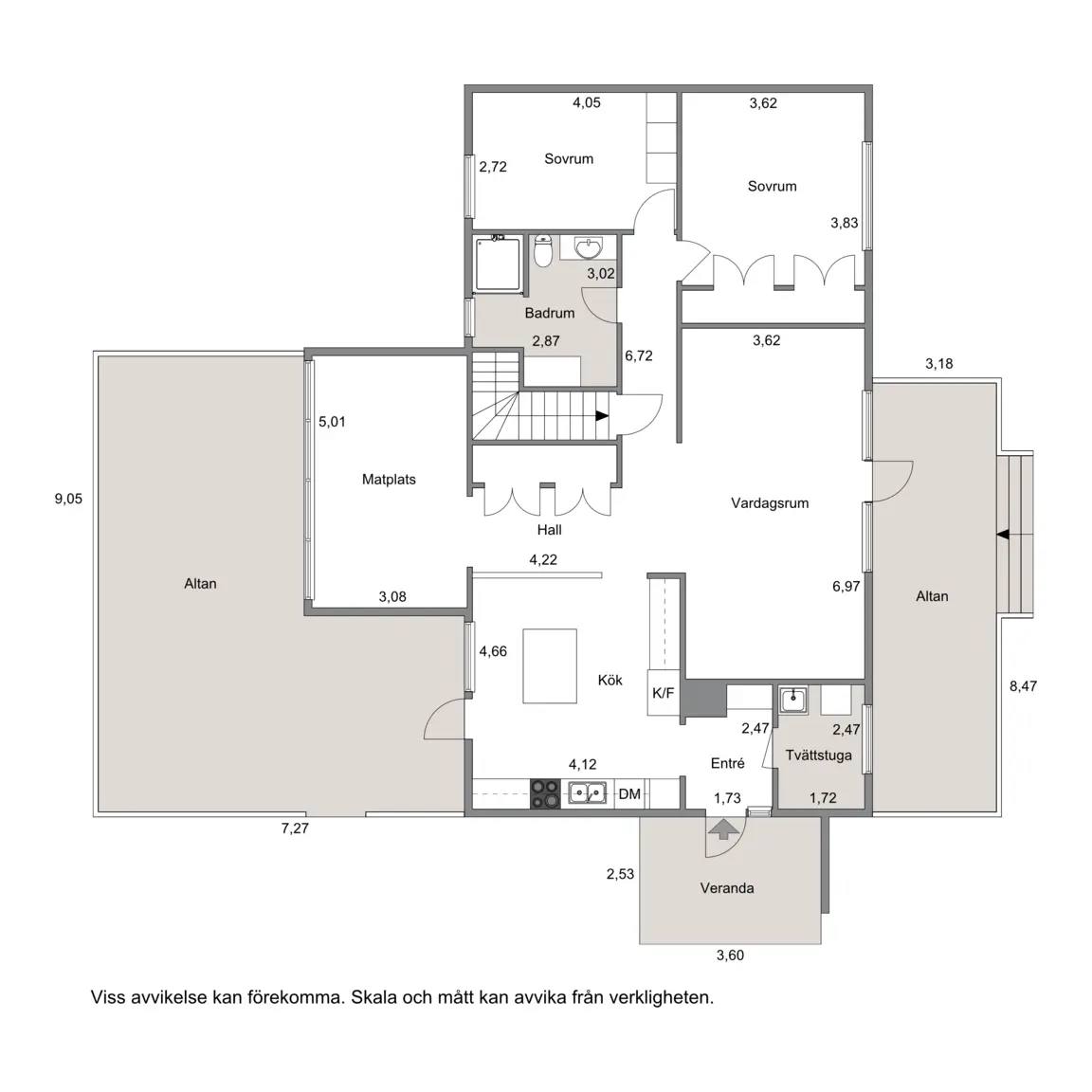 Floor plan for Blåklintsvägen 1