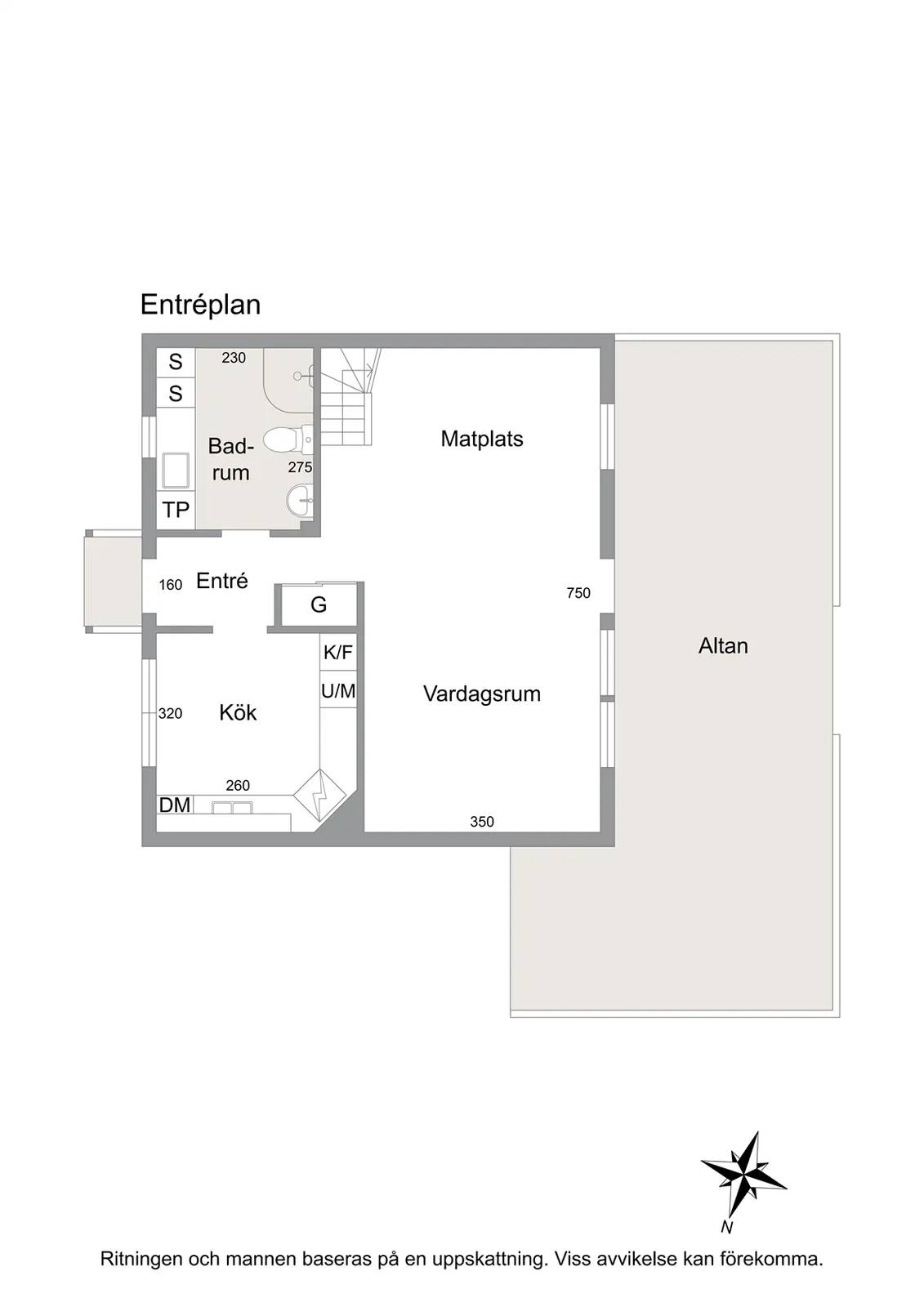 Planritning för Kungälvsvägen 57