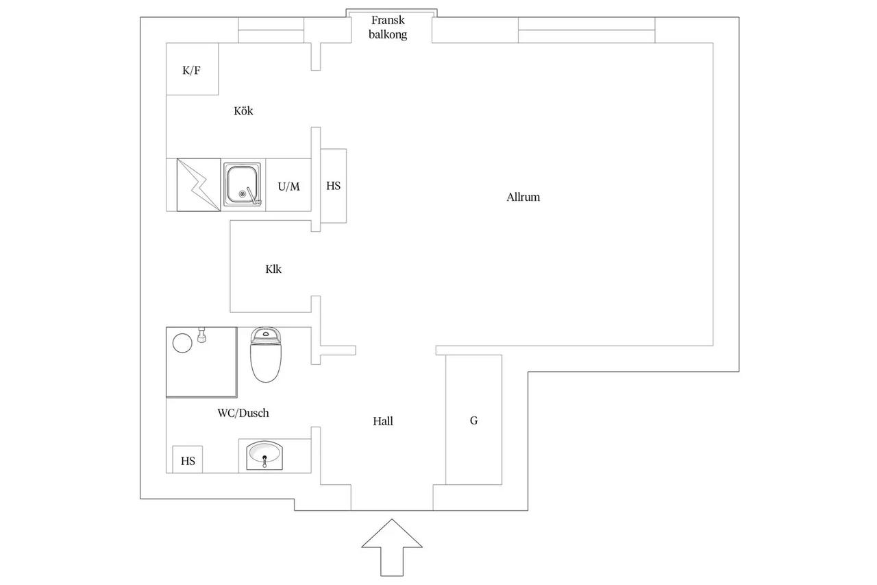Planritning för Humlevägen 4