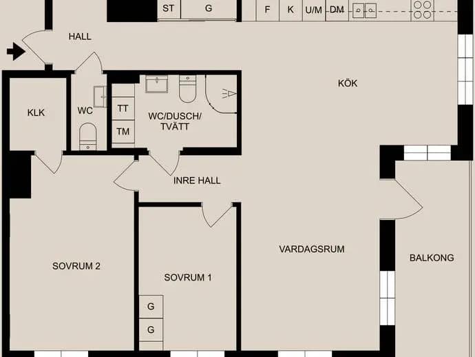 Planritning för Kungsgatan 57