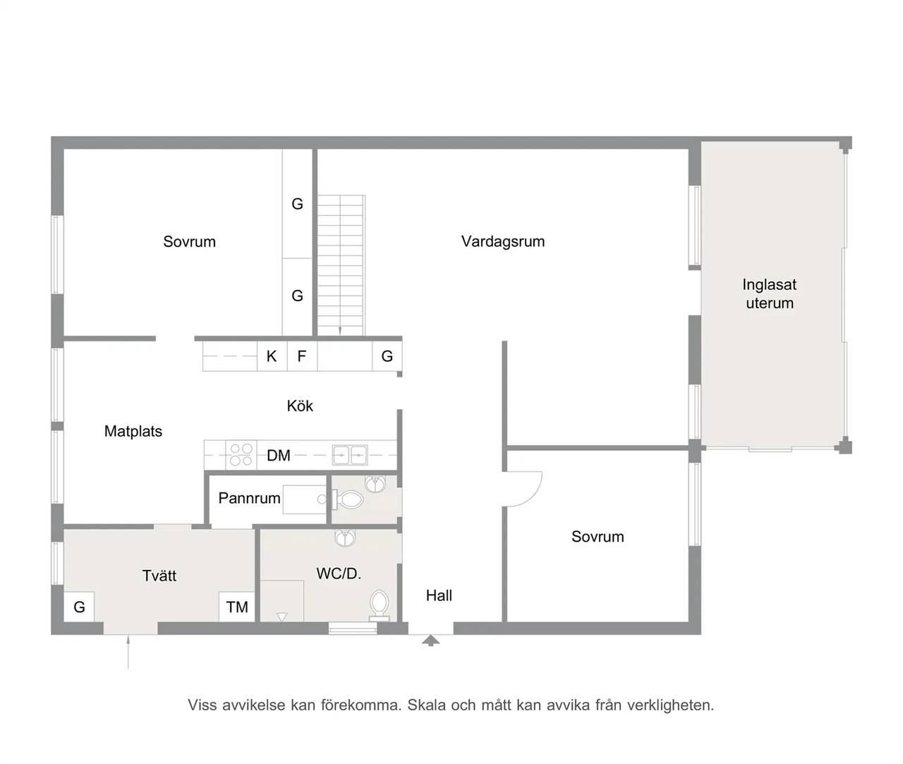 Floor plan for Kungsåkersvägen 3