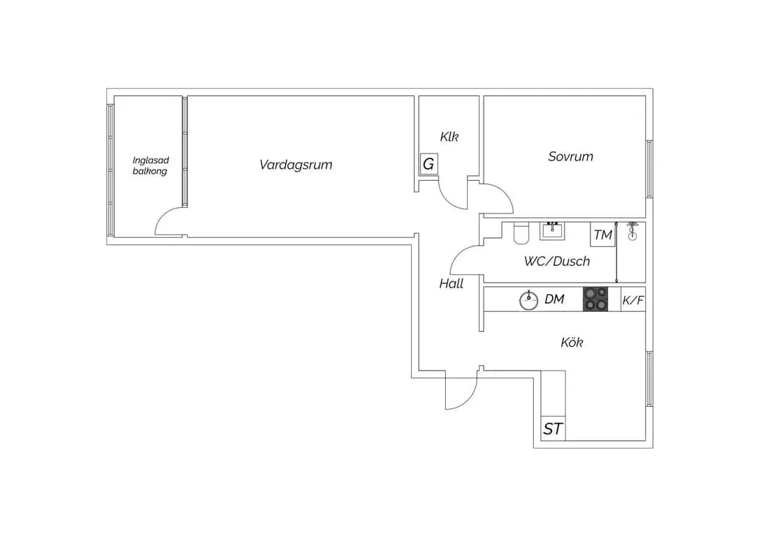 Floor plan for Kapplandsgatan 118A