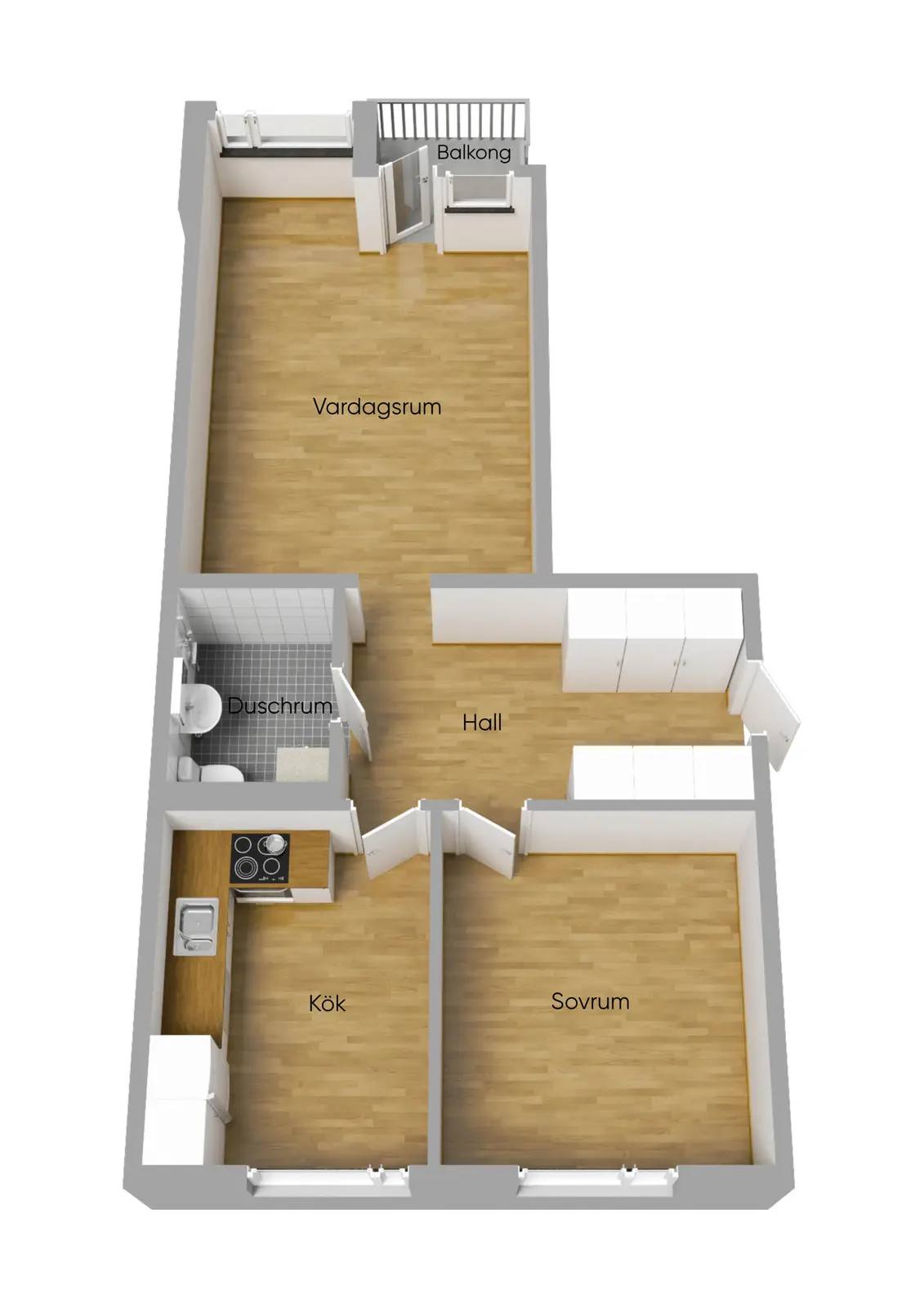 Planritning för Storängsvägen 9c