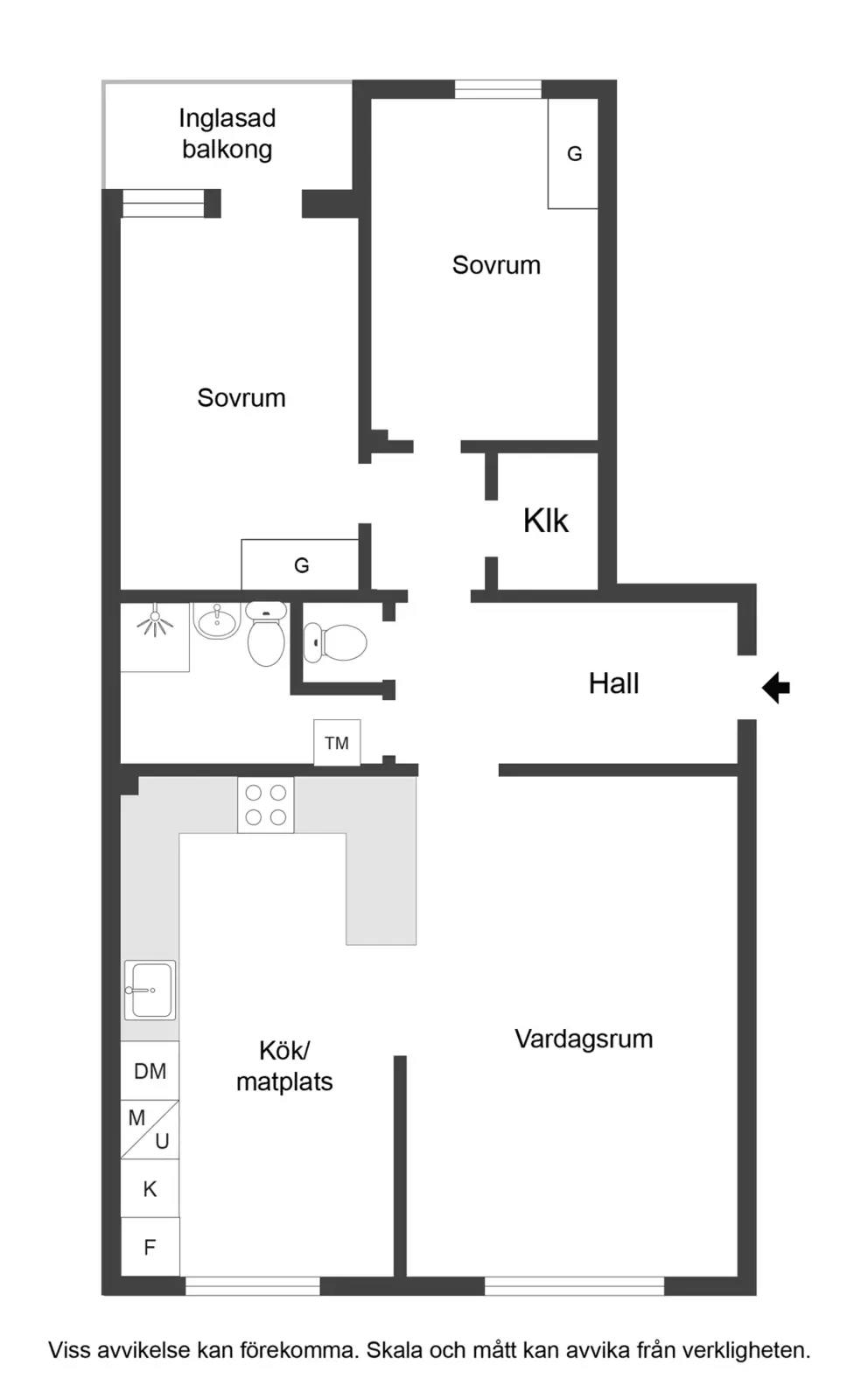 Planritning för Skepparegatan 38