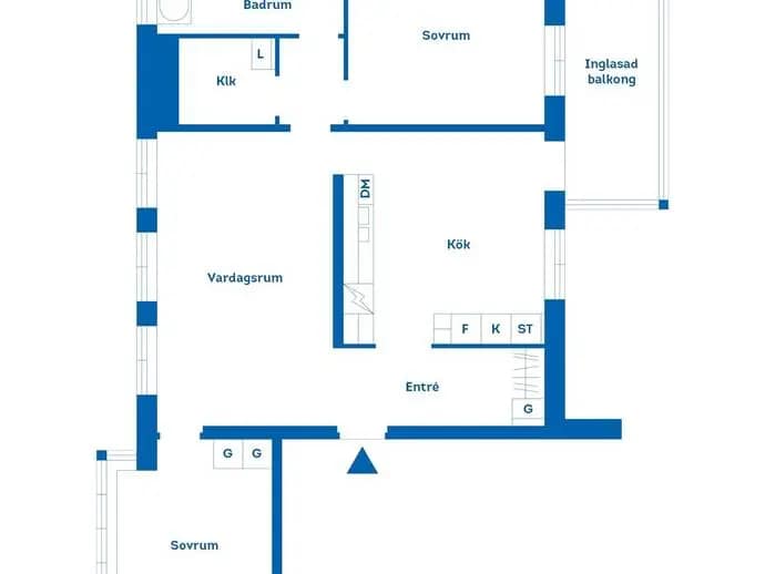 Floor plan for Saltängsgatan 11