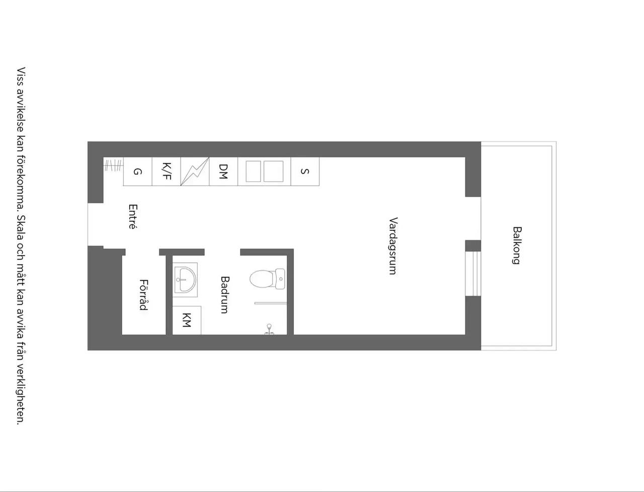 Floor plan for Hägerneholmsvägen 7A