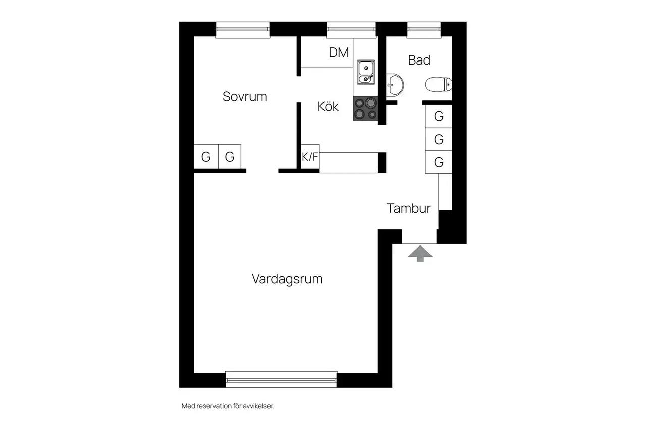 Floor plan for Finn Malmgrens väg 67