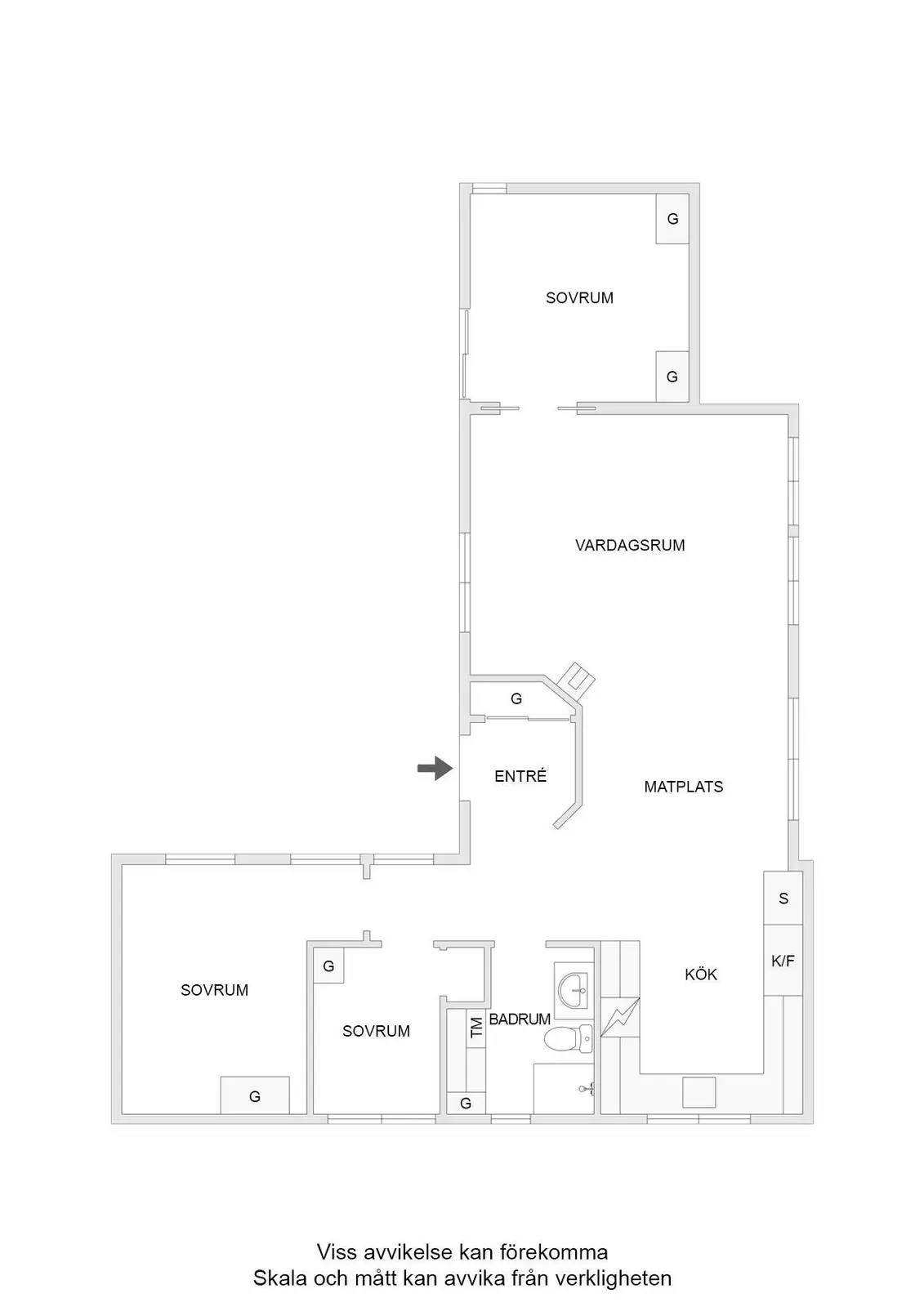 Floor plan for Hammarberg 840