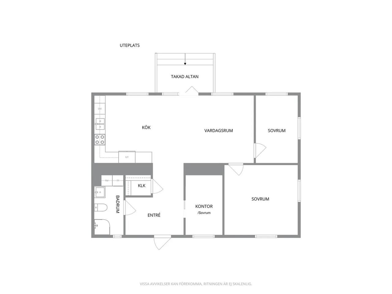 Floor plan for Ernst Jakobssons gata 2C