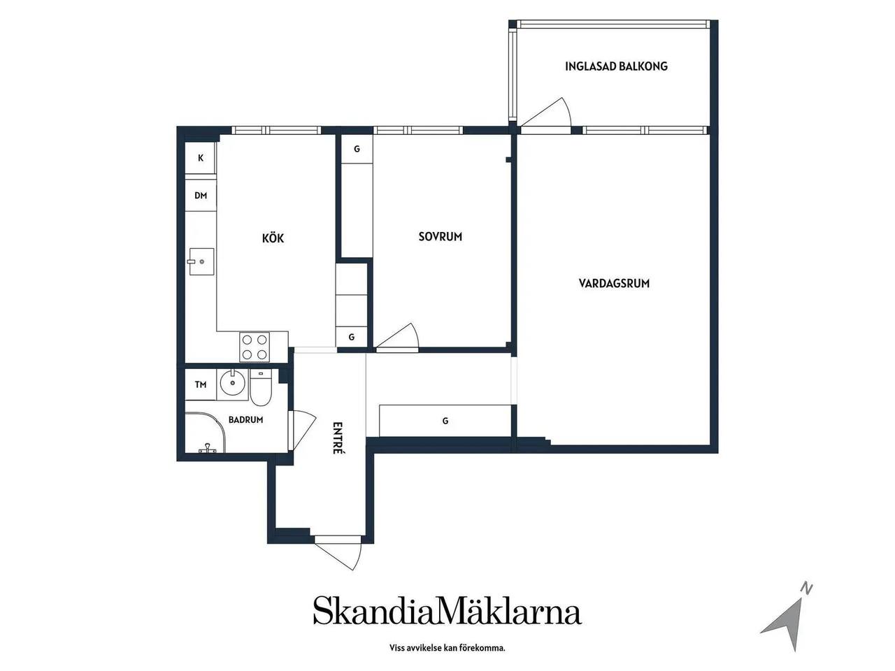 Planritning för Sörgärdsgatan 1A
