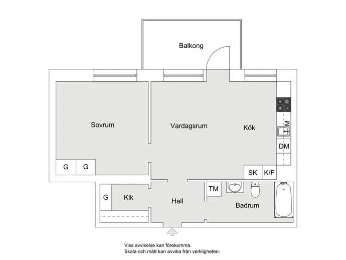 Floor plan for Hedenströms väg 11