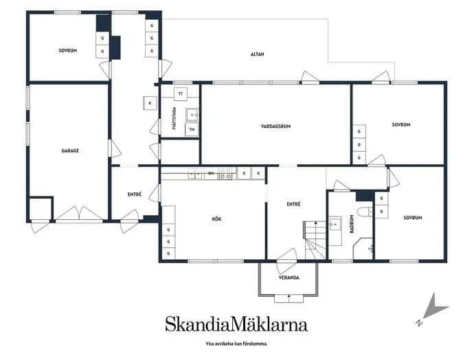 Planritning för Fågelvägen 6