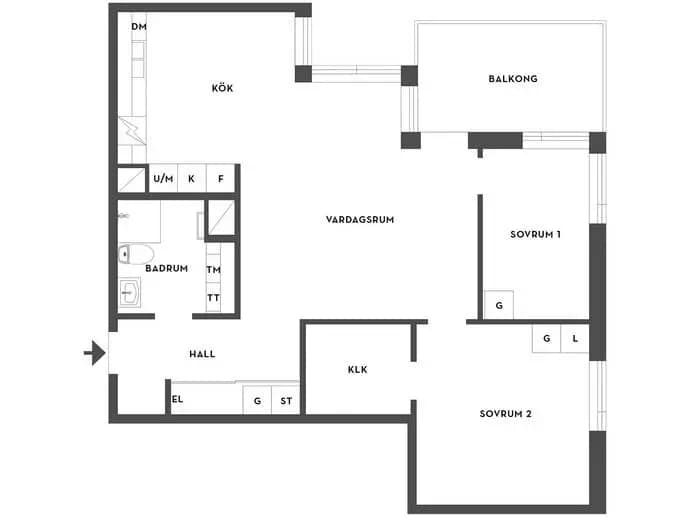Planritning för Regementsgatan 38