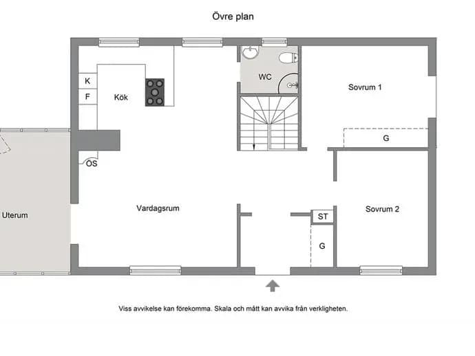 Floor plan for Aprilvägen 26