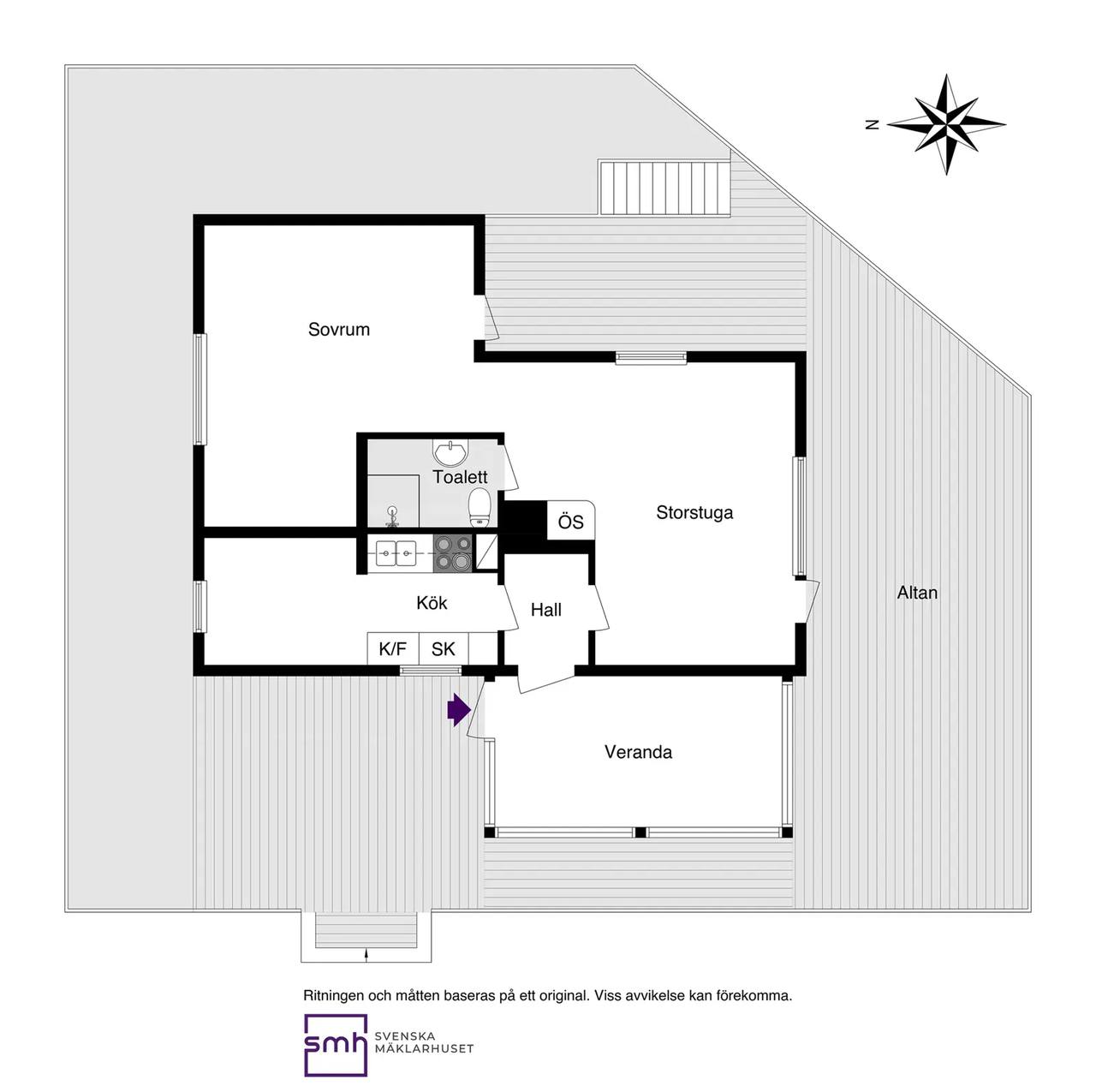 Floor plan for Soluddsvägen 4