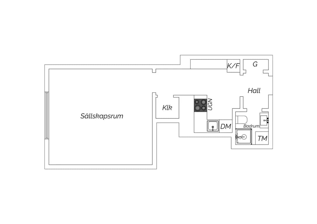 Floor plan for Sveavägen 60