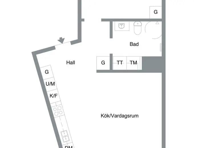 Planritning för Termikgatan 23C