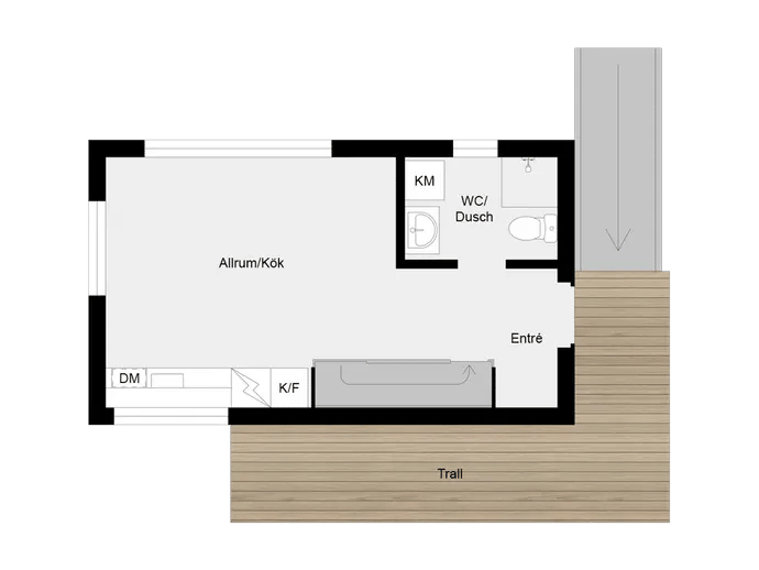 Floor plan for Näsvägen 25H