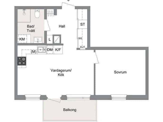 Floor plan for Torrängsgatan 11