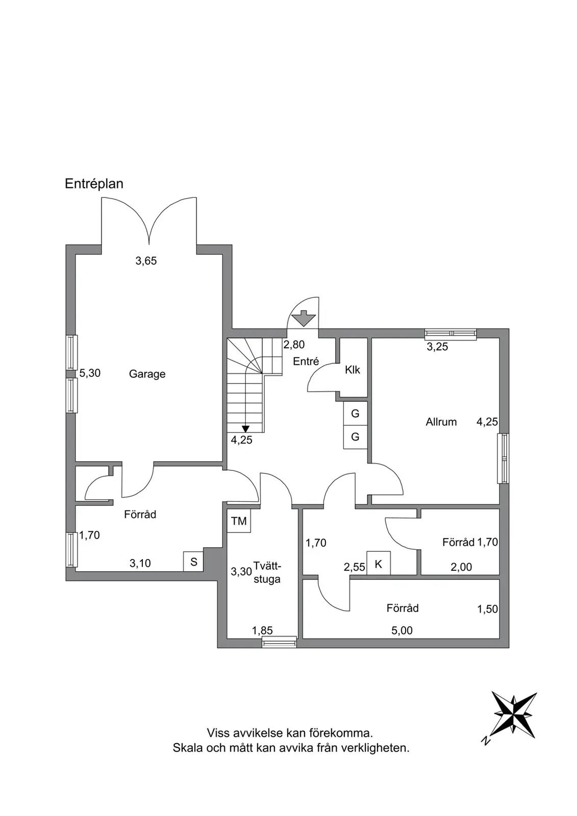 Floor plan for Vikbogatan 6