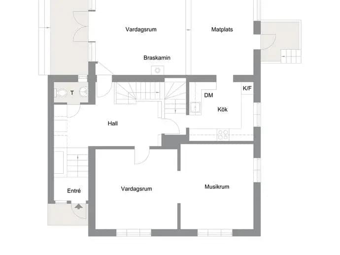 Floor plan for Långåkersvägen 14