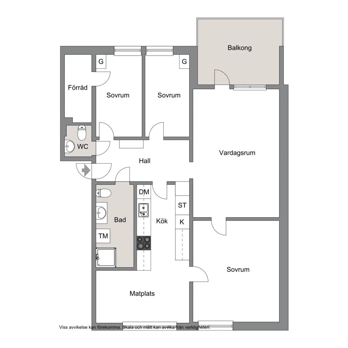Floor plan for FLISAVÄGEN 48