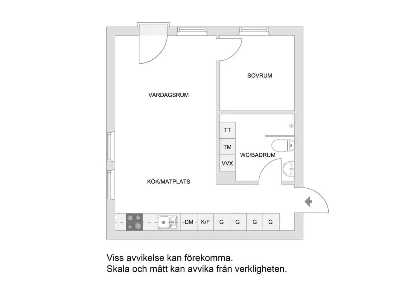 Planritning för Oddegatan 10