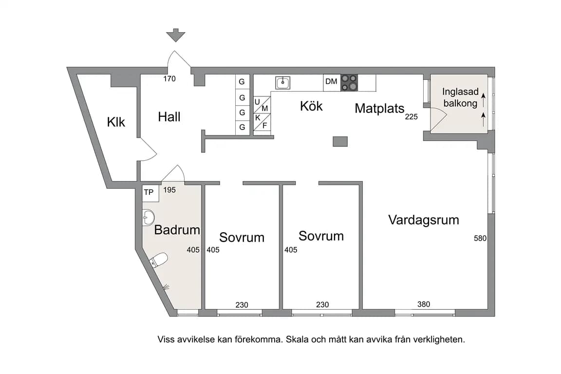 Floor plan for Teleskopgatan 18