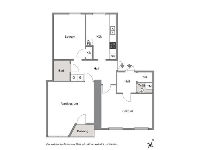 Floor plan for Jonebergsvägen 3C