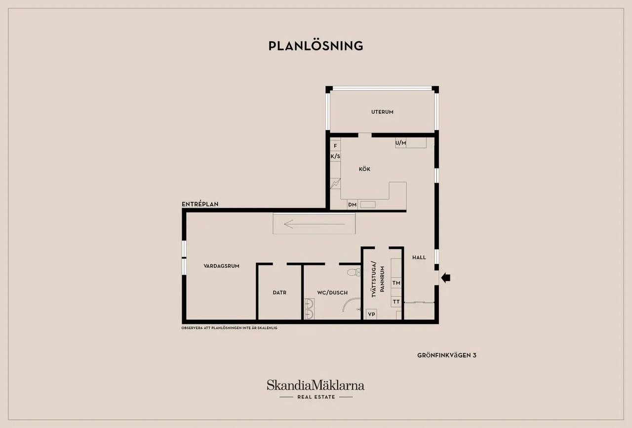 Floor plan for Grönfinkvägen 3