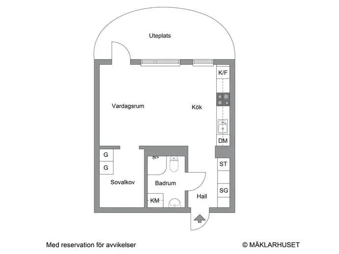 Planritning för Rissneleden 163