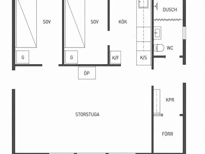 Planritning för Fiskartorpsvägen 6