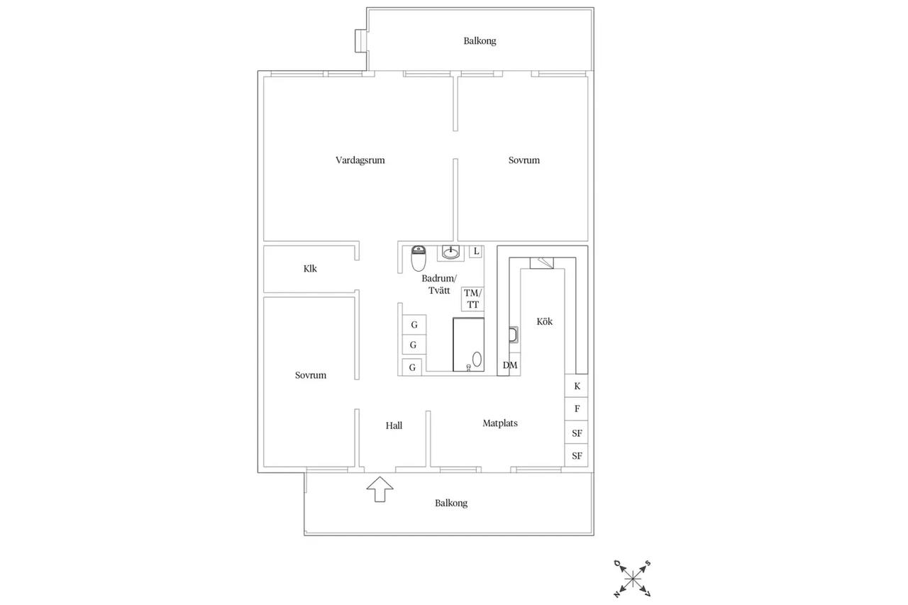 Floor plan for Guldringen 15